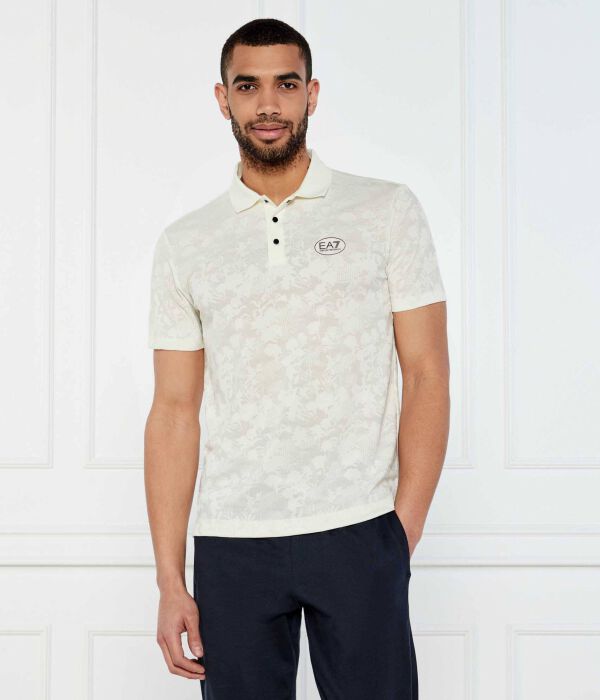 

Рубашка поло Slim fit Ea7, бежевый