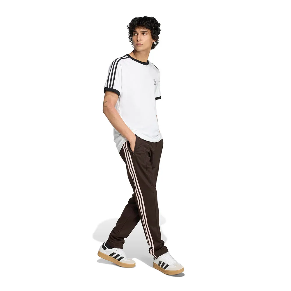 Классические узкие брюки adidas Originals, коричневый — фото 4