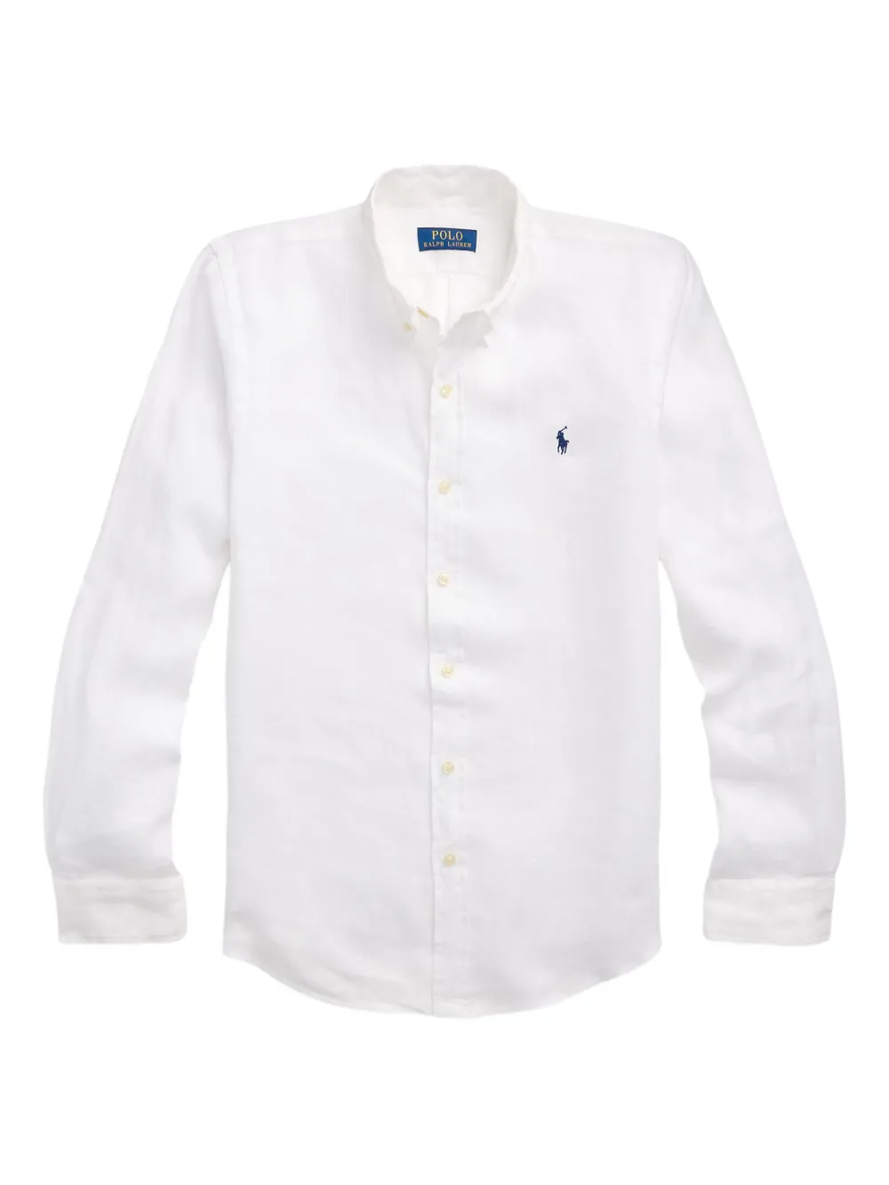 

Льняная рубашка с длинными рукавами POLO RALPH LAUREN, белый
