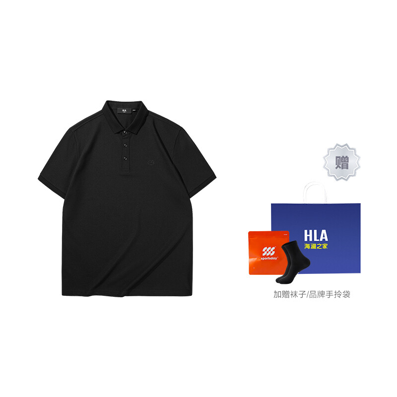 

Heilan Home Hla Мужская рубашка поло HLA, Прохлада - Черный 4E