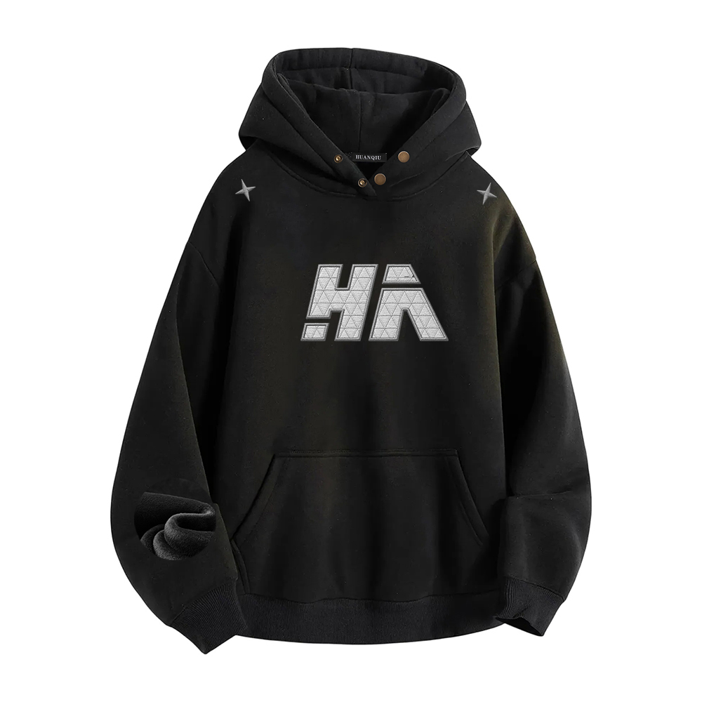 

Толстовка Unisex Hooded Thickened Heavyweight HUANQIU, черный [fleece-lined and thickened]