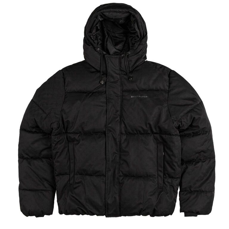 

Куртка monogram short puffer jacket Daily Paper, черный