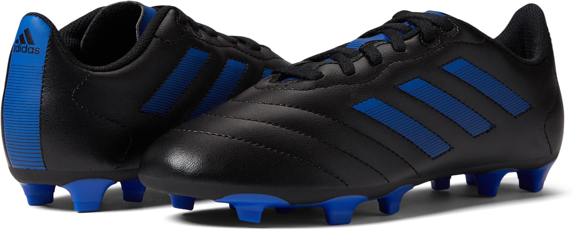 

Кроссовки Adidas Kids Soccer Goletto VIII Firm Ground Cleats, Black/Team Royal Blue