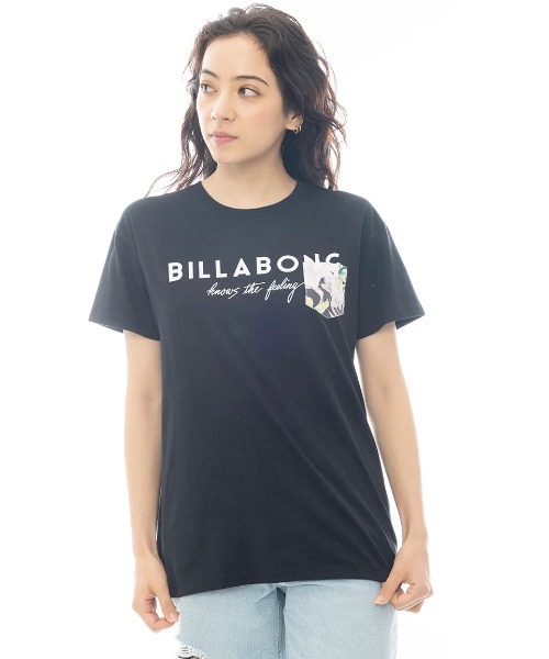 

Женская футболка с короткими рукавами и нагрудным карманом BILLABONG, черный