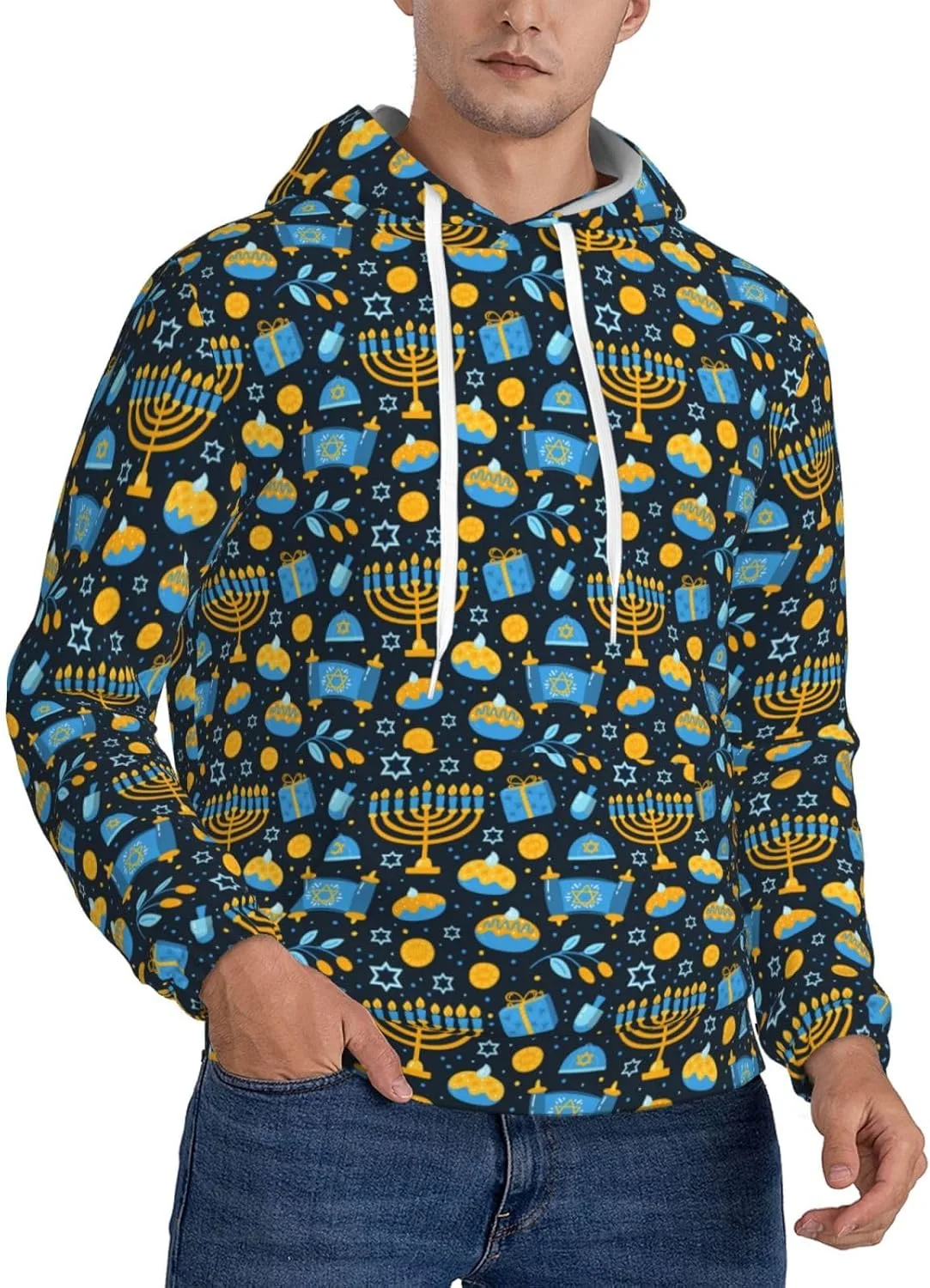 

Толстовка с капюшоном Happy Hanukkah SDERDZSE