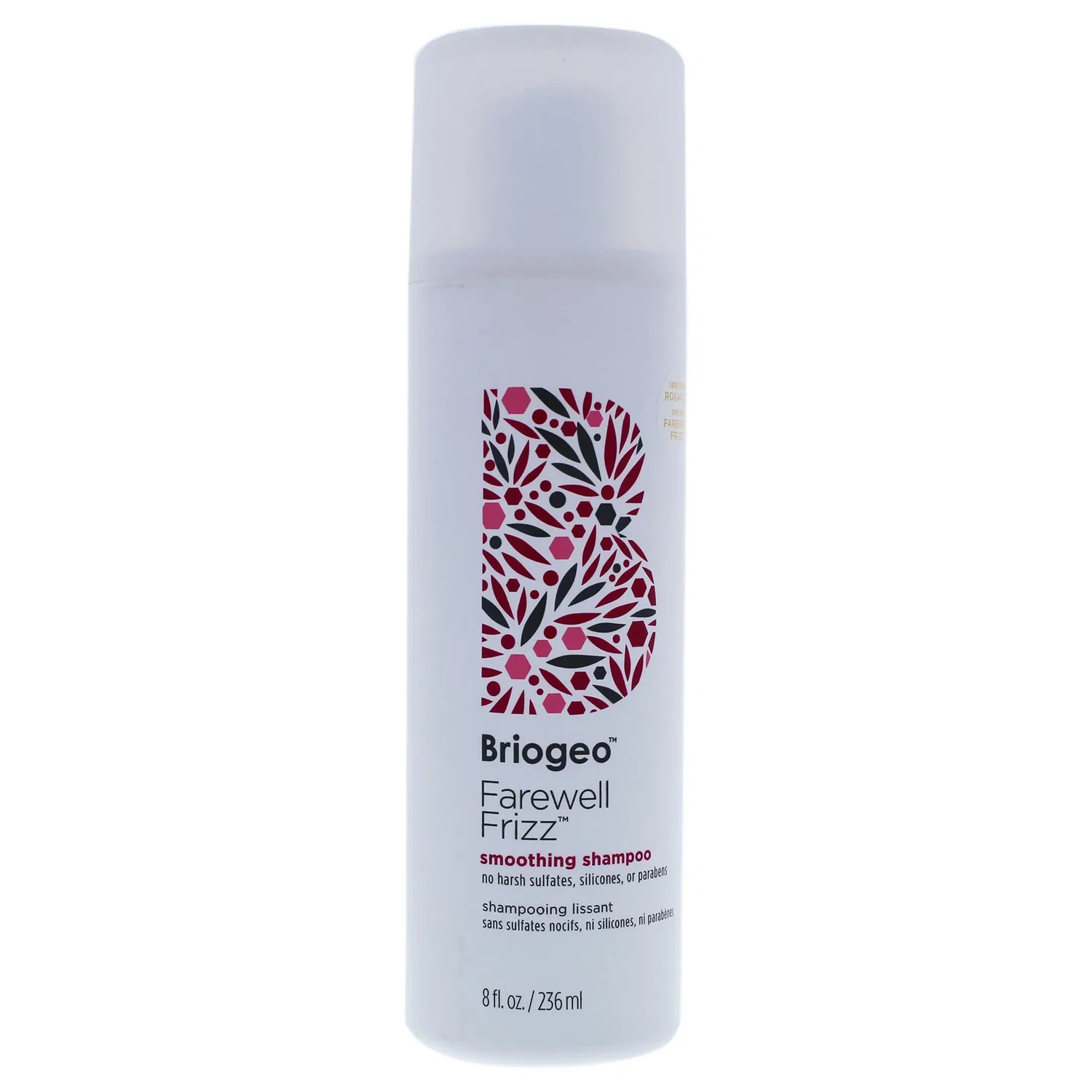Шампунь для разглаживания пушистости волос Farewell Frizz Smoothing Shampoo от Briogeo, подходит для мужчин и женщин - 237 мл (8 унций), Off White