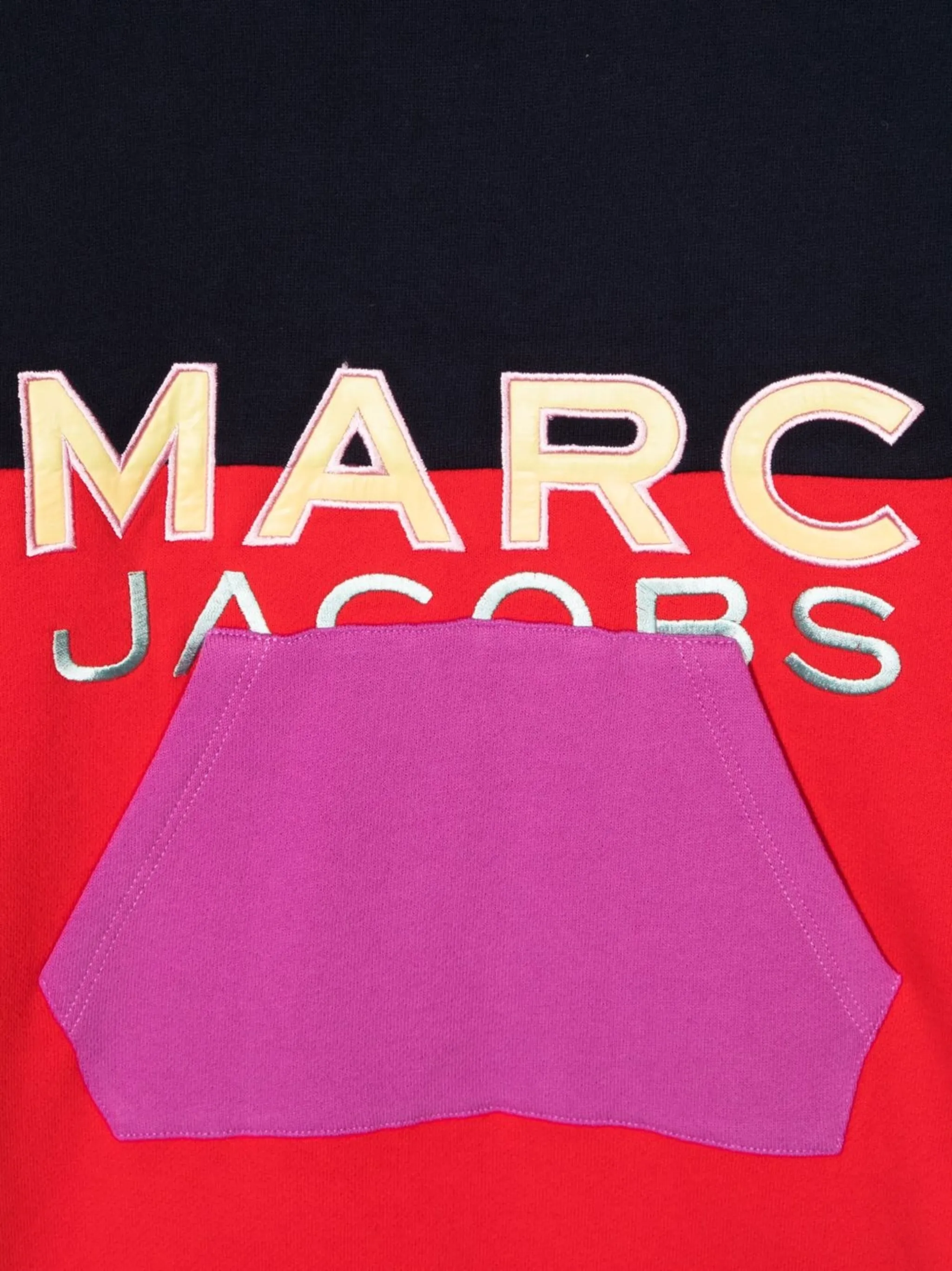 Платье-толстовка с вышитым логотипом Marc Jacobs Kids, красный — фото 3