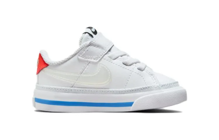 Nike Кроссовки Court Legacy для малышей, устойчивые к истиранию и скольжению, бело-красные — фото 3