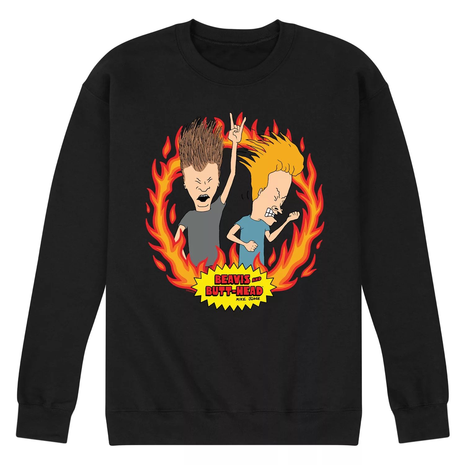 

Мужская толстовка Beavis And Butthead Rock Flames Licensed Character