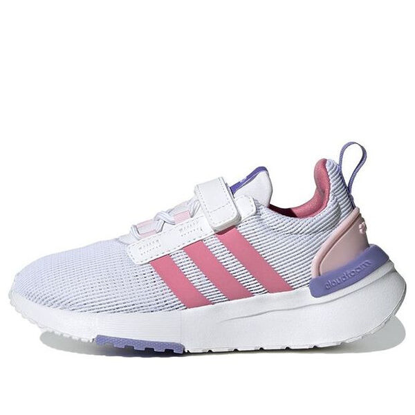 

Кроссовки racer tr21 little kid 'purple rose pink' Adidas, белый