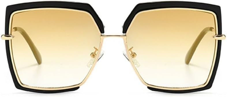 

Элегантные женские солнцезащитные очки для мужчин, уникальные золотисто-черные солнцезащитные очки класса люкс для вождения, унисекс, женские и мужские (C1 Черный, один размер) LXLHWN, C6 Black Gold