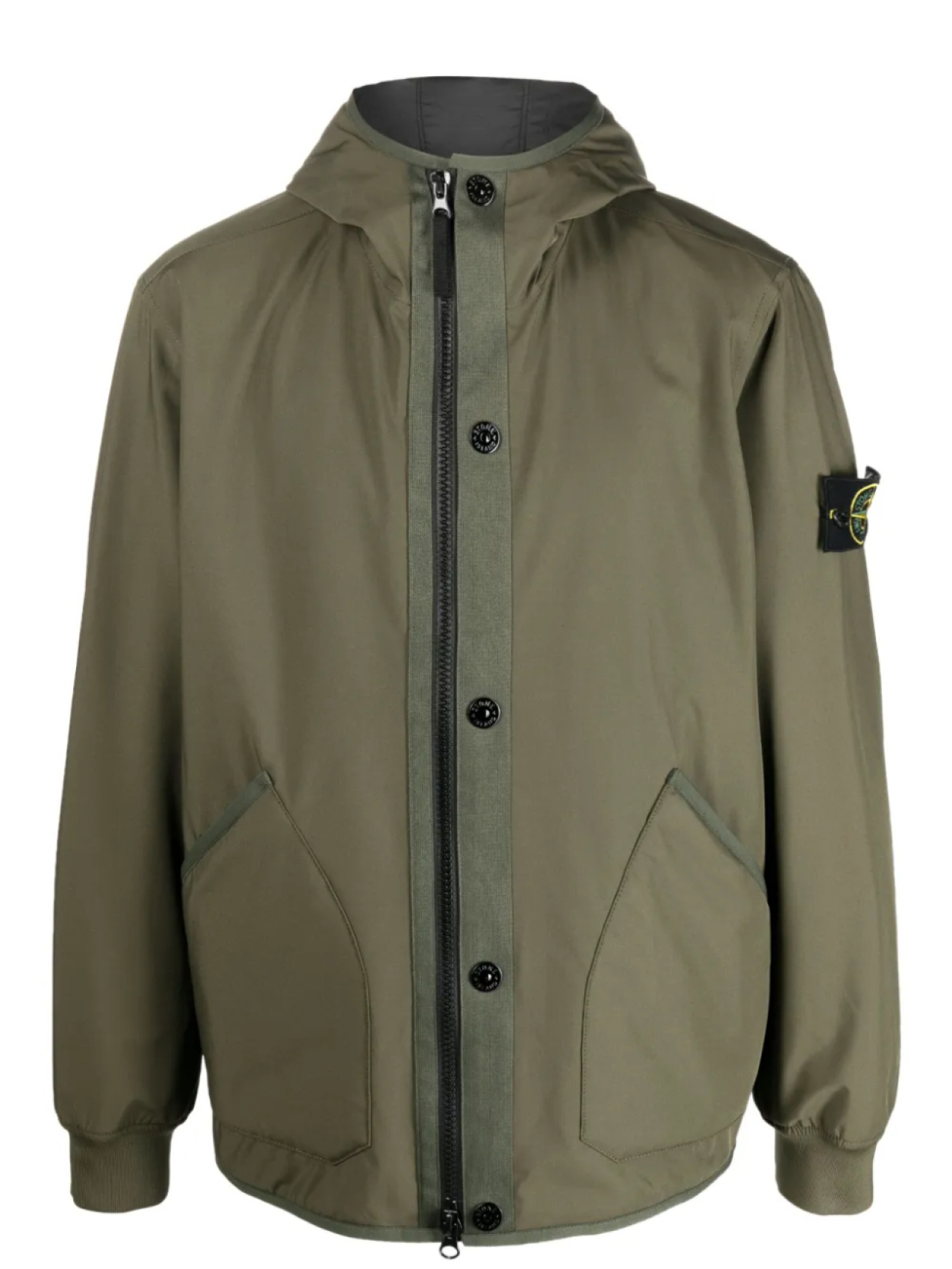 

Stone Island куртка с капюшоном и нашивкой Compass, зеленый