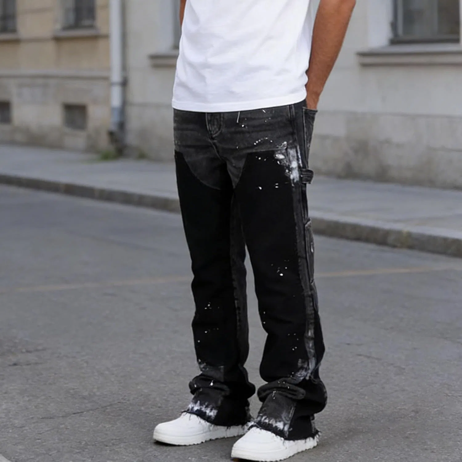 Джинсы Slim Fit Flared, черный — фото 2