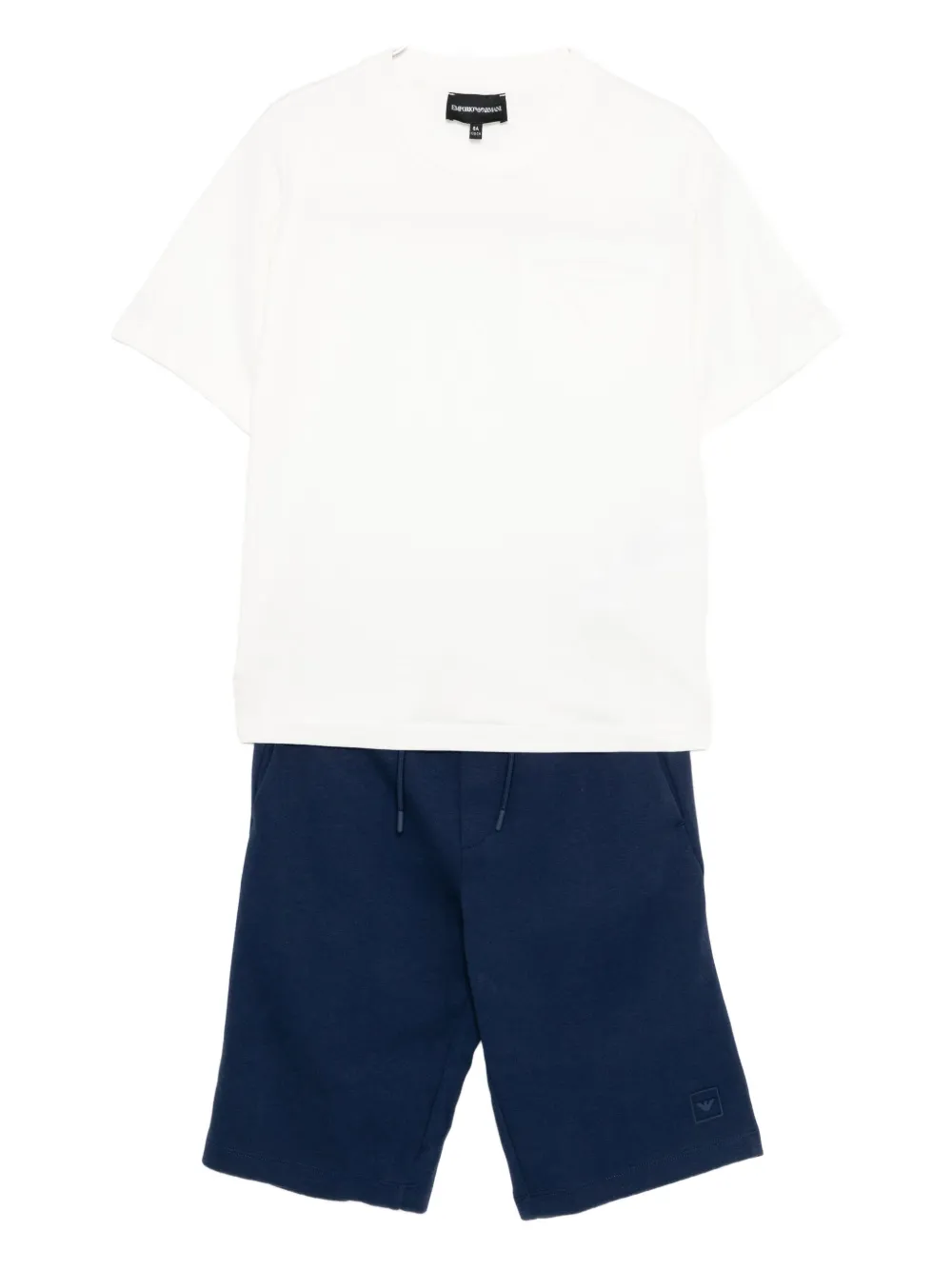 

Комплект брюк с тисненным логотипом Emporio Armani Kids, белый