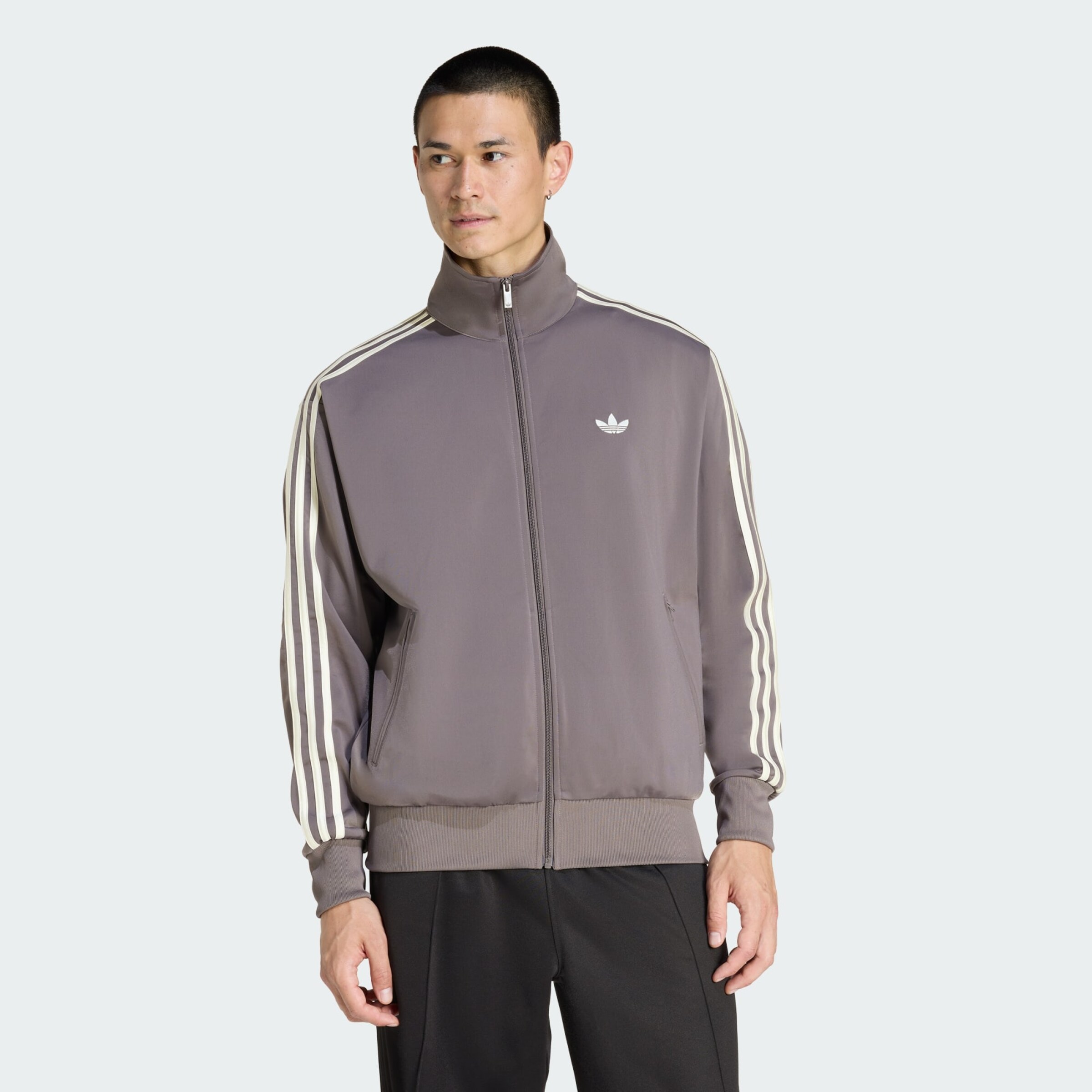 Adidas Originals Толстовка с молнией 'Firebird' в цвете greige — фото 2