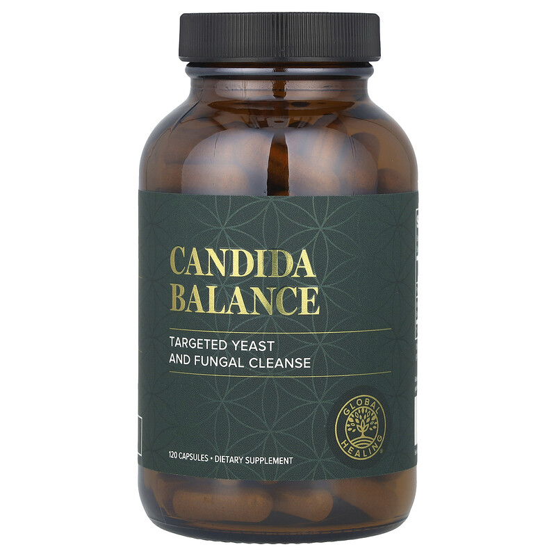 

Global Healing, Candida Balance, 120 капсул