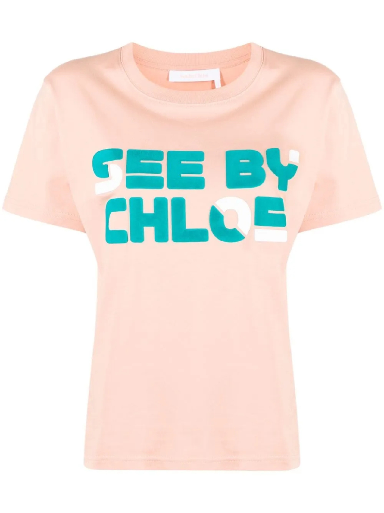

Футболка с логотипом See by Chloé, розовый