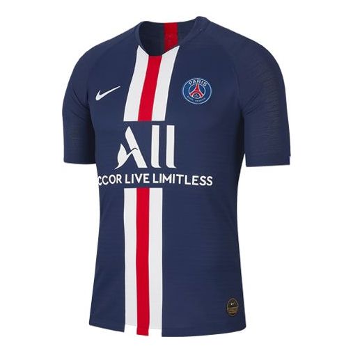 

Футболка 2019/20 paris saint-germain vapor home player edition navy Nike, синий