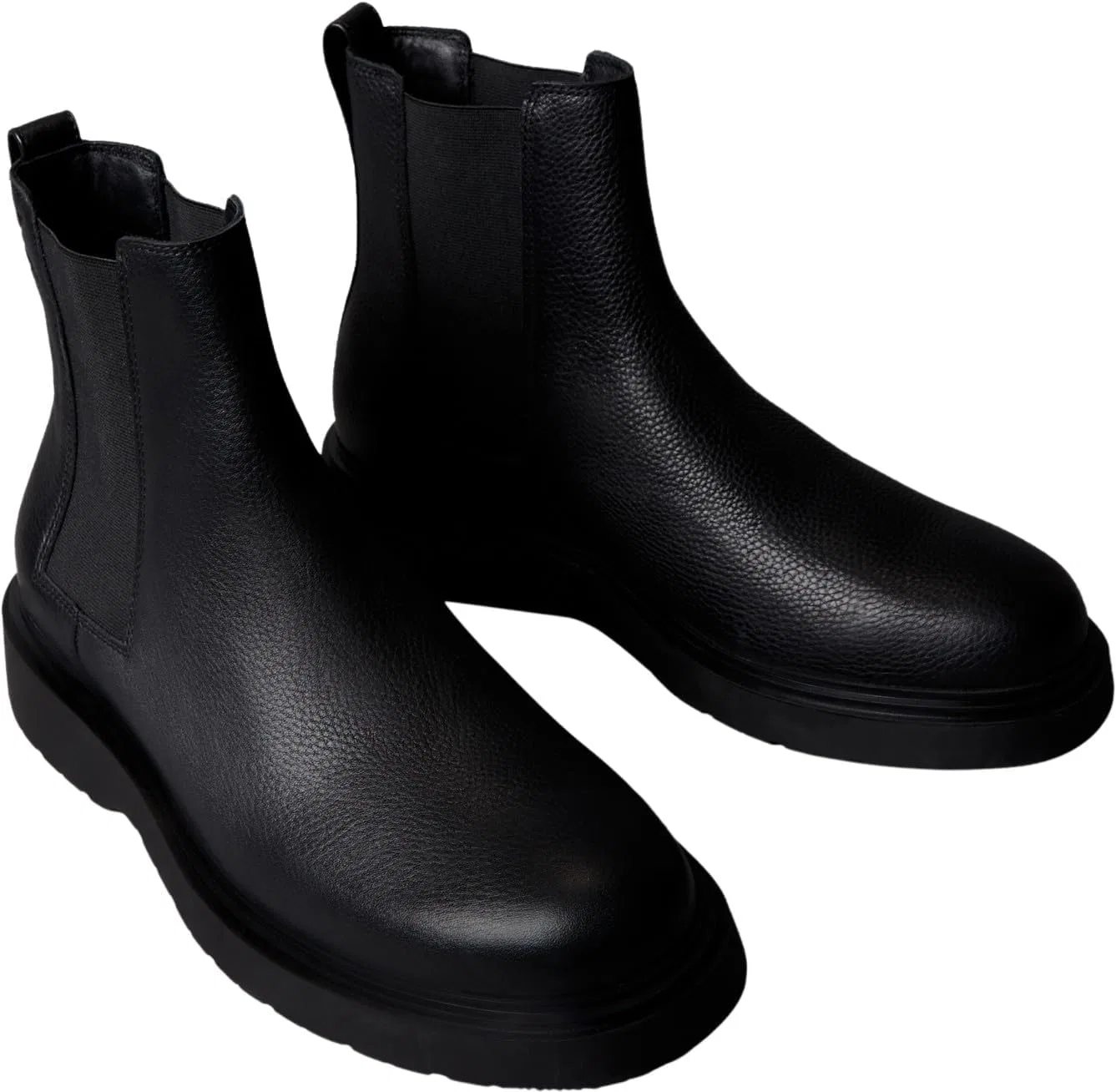 Мужские ботинки Calvin Klein Combat ESS Chelsea LTH Ym0ym01374 средней высоты, Black Triple Black — фото 3