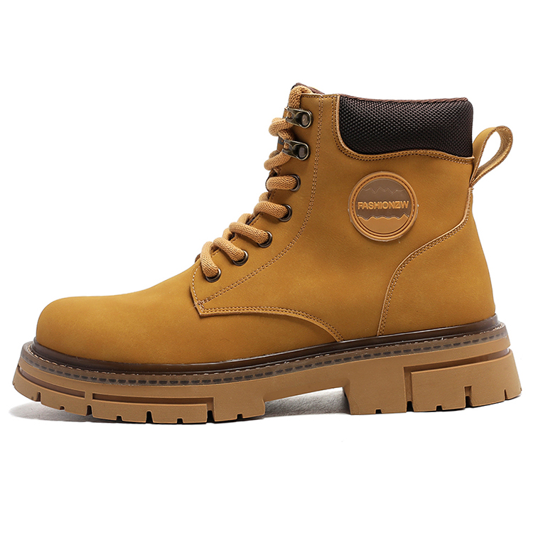 

YEDANI Жёлтые короткие полусапоги Martin без подкладки мужские, цвет Yellow Unlined Shoes