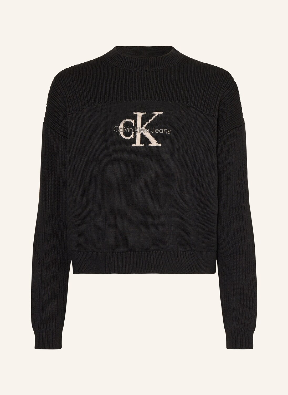 

Укороченный свитер Calvin Klein, черный
