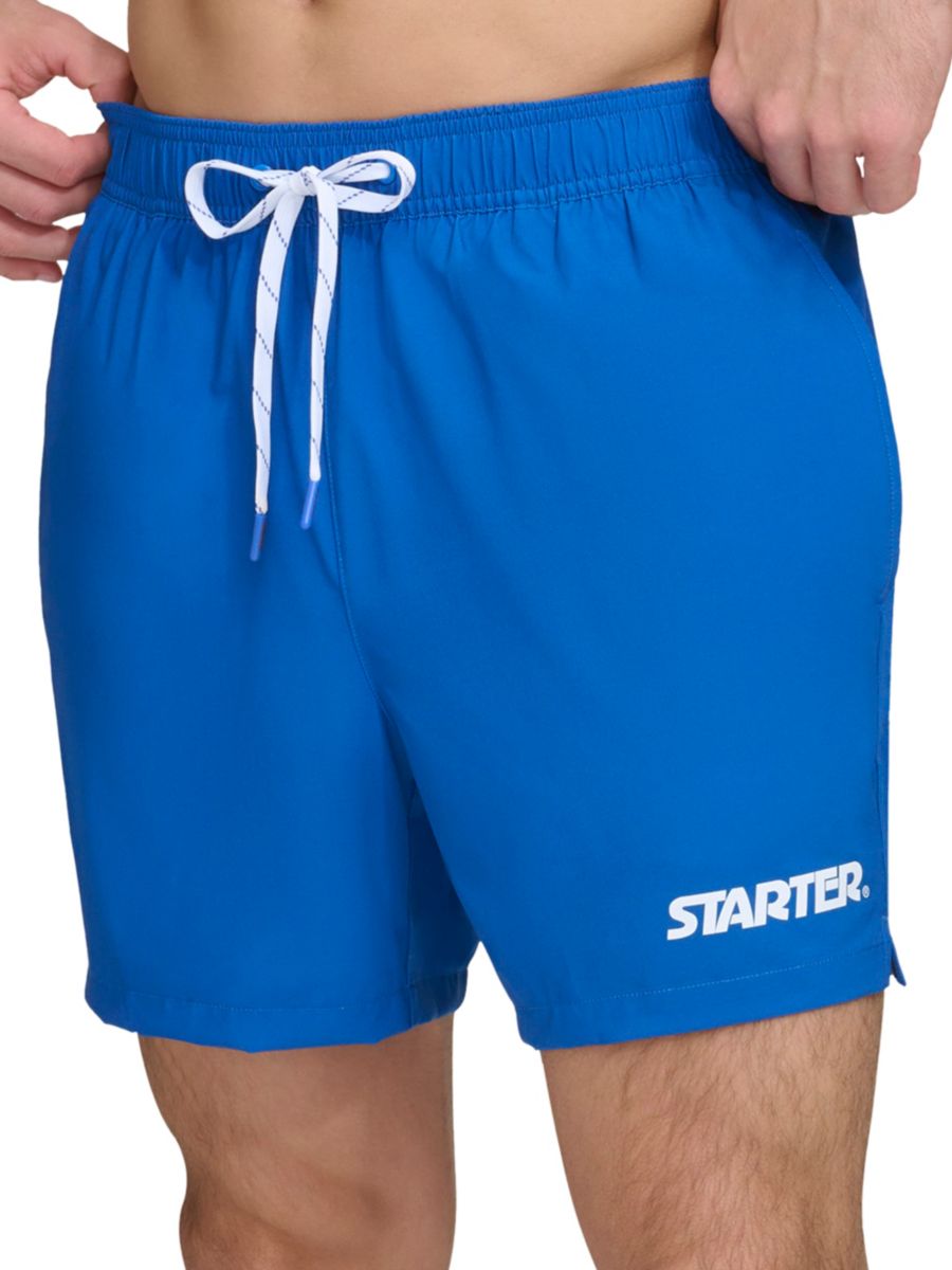 

Шорты со шнурком и обычным кроем Starter, синий
