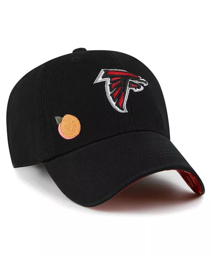 

Женская черная кепка Atlanta Falcons Confetti Icon Clean Up Adjustable '47 Brand