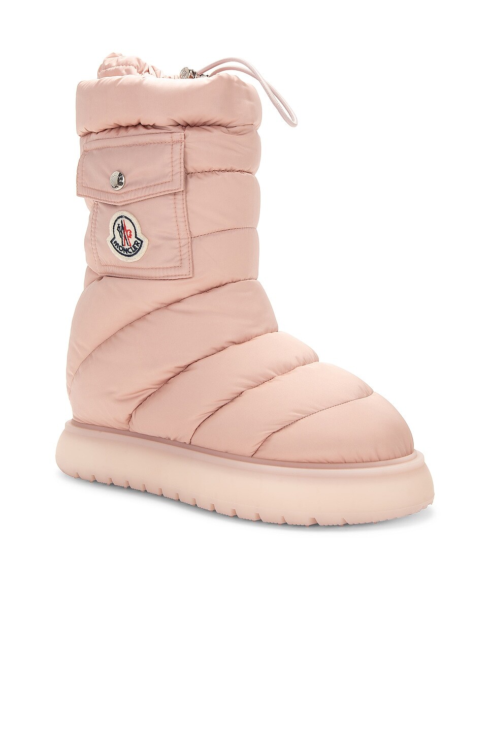 Зимние ботинки средней длины с карманами Gaia Moncler, розовый