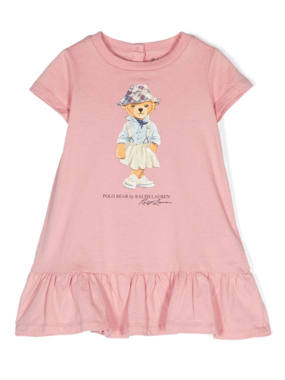 

Ralph Lauren Kids платье с принтом Teddy Bear, розовый
