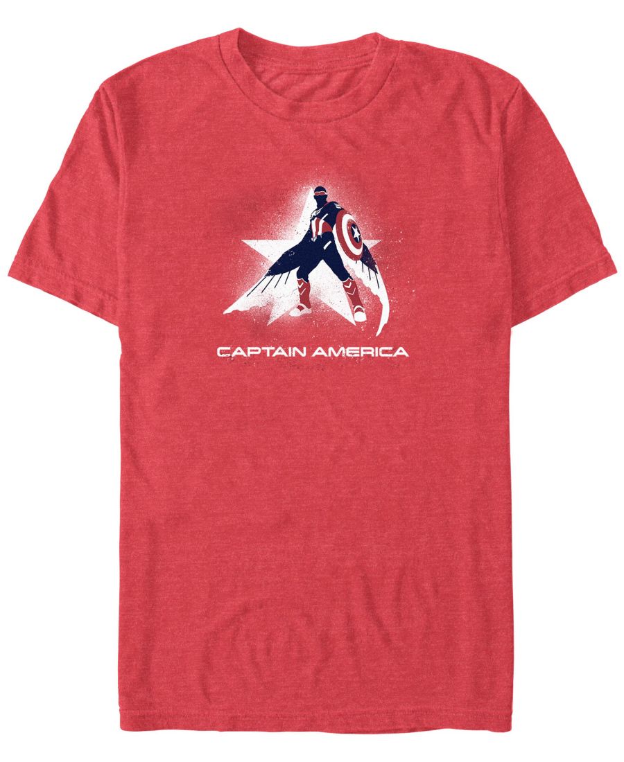 

Мужская футболка с коротким рукавом "Щит из брызг краски" Marvel, Red heather, Красный, Мужская футболка с коротким рукавом "Щит из брызг краски" Marvel, Red heather