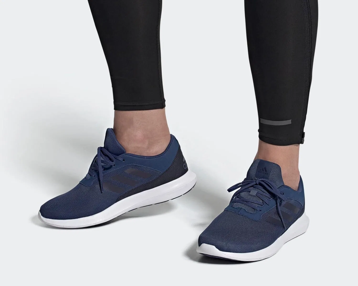 Мужские беговые кроссовки Adidas Coreracer, Tech Indigo Legend Ink Core Black — фото 2
