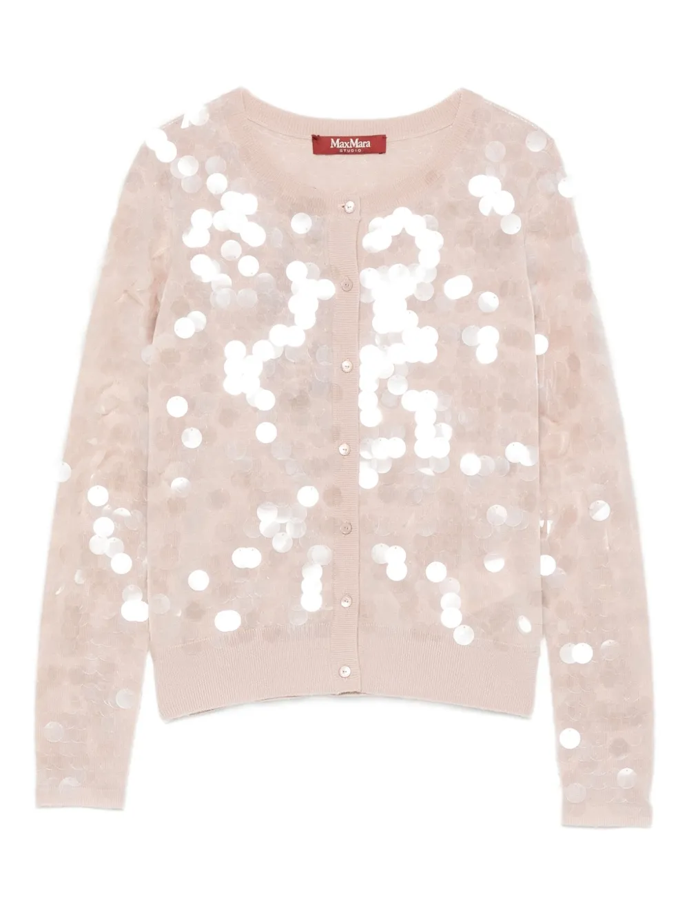 

Кардиган с пайетками Max Mara, розовый