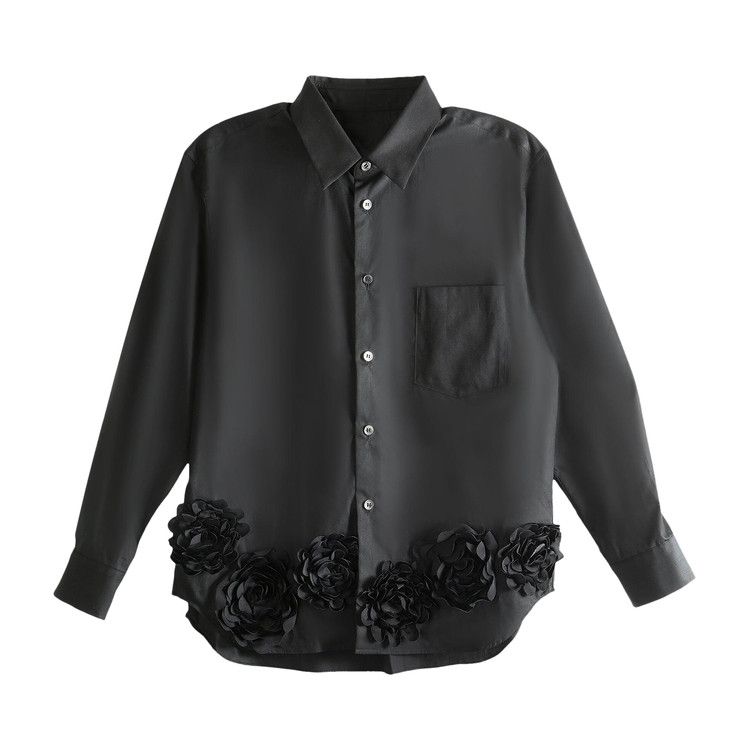 

Рубашка Tao Comme des Garçons Lace Trimmed Button Down Shirt, Black