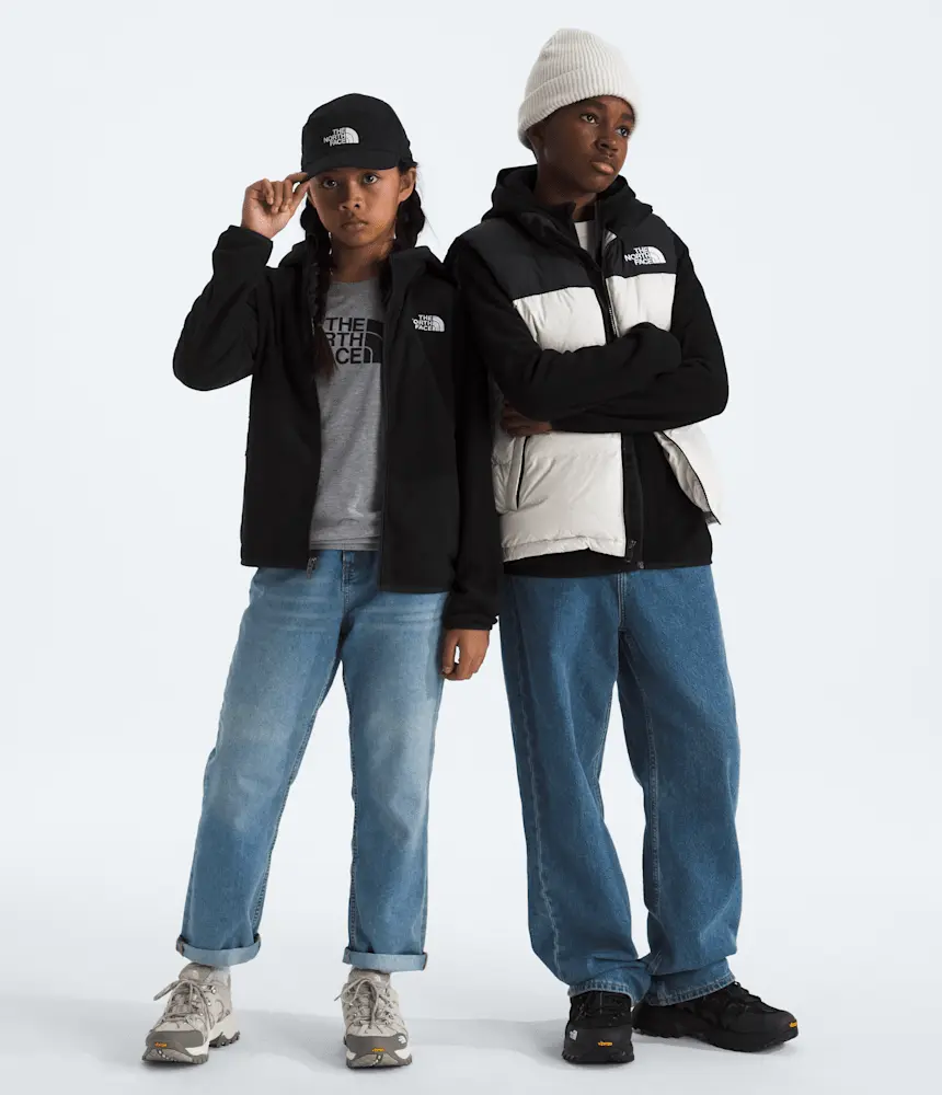 

Толстовка Glacier с капюшоном на молнии для мальчиков и девочек The North Face, TNF Black