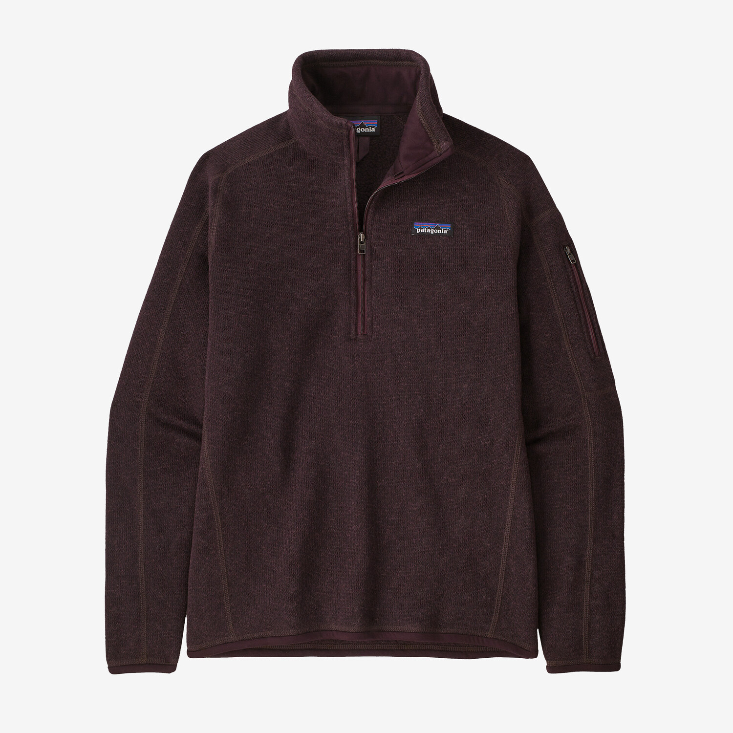 

Женский флисовый свитер с молнией 1/4 Patagonia, цвет Obsidian Plum