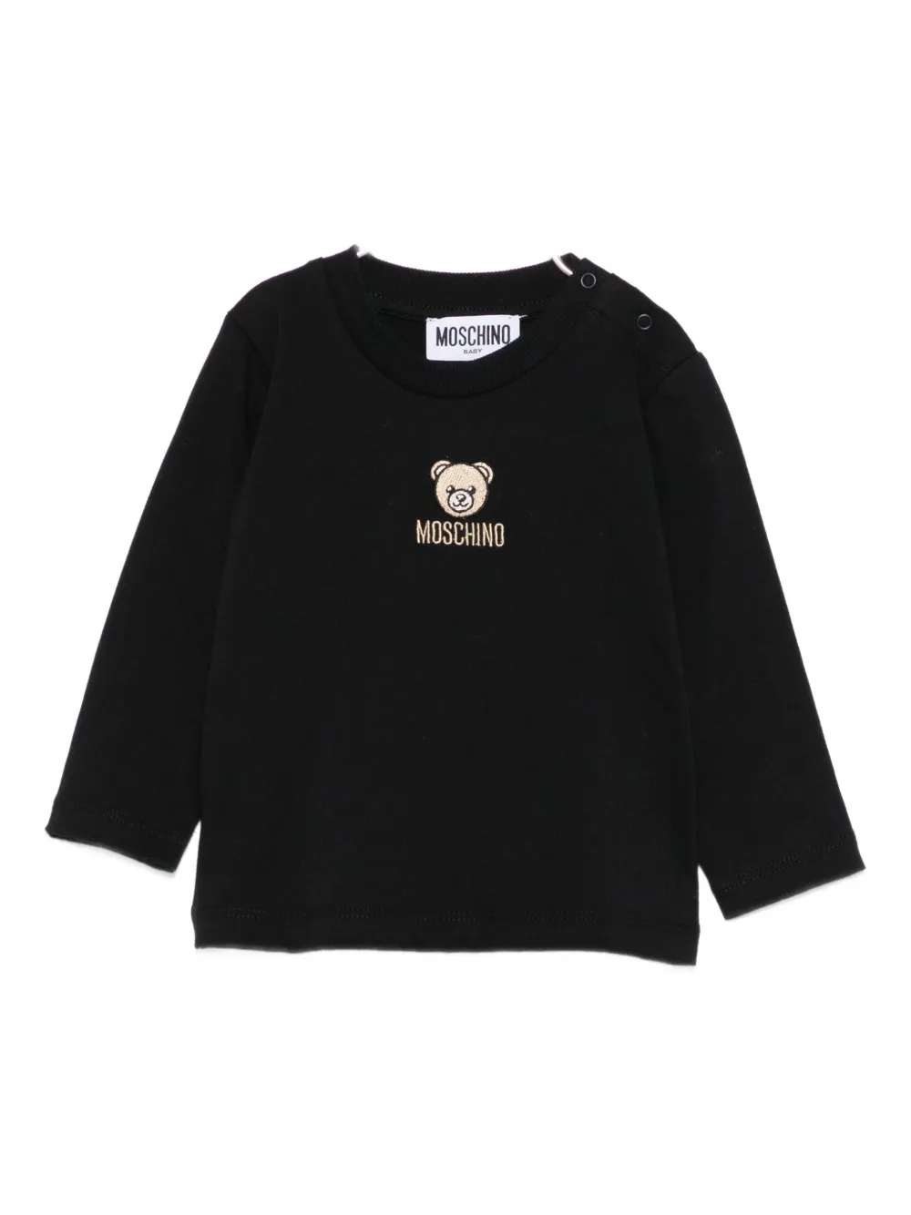 

Толстовка с логотипом медведя Moschino Kids, черный