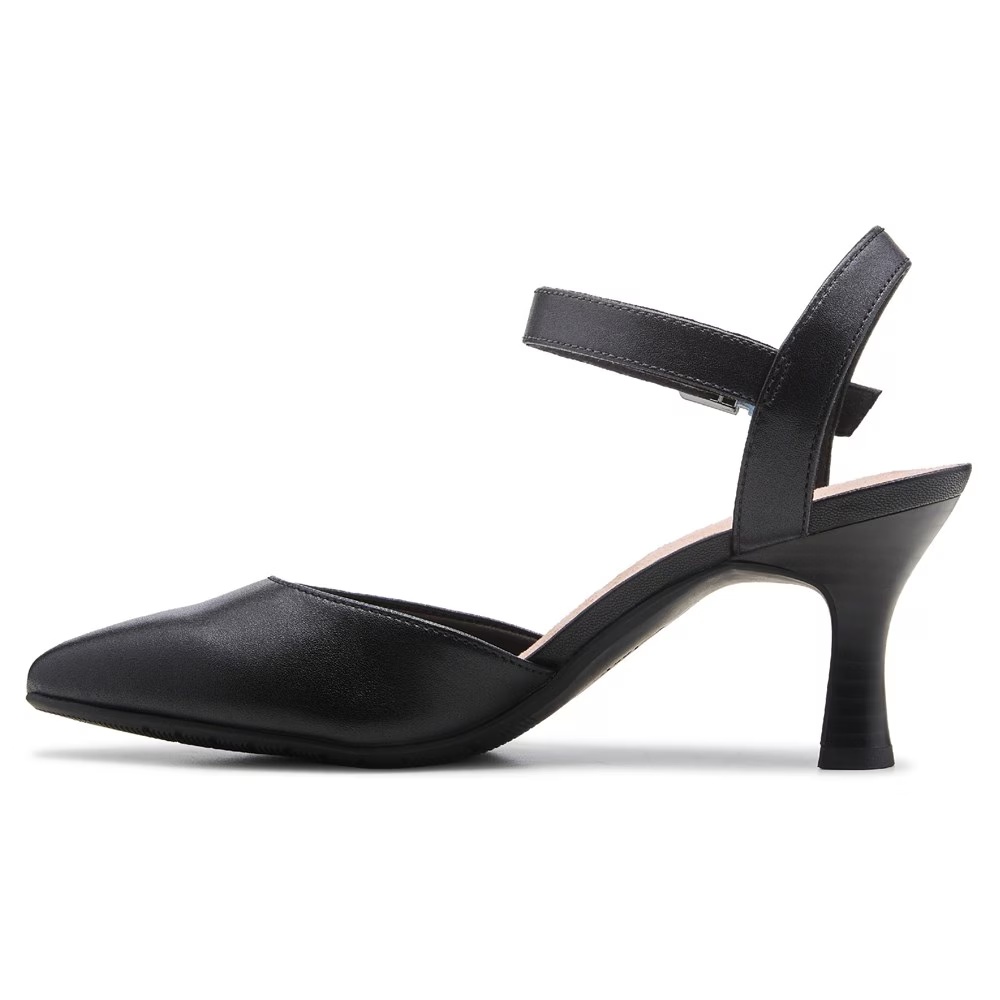 Kataleyna cora босоножки с ремешком на щиколотке Clarks, black leather — фото 3