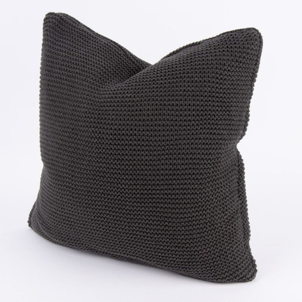 

Чехол на подушку вязаный однотонный сланцево-серый 45х45см CASA MODA'S