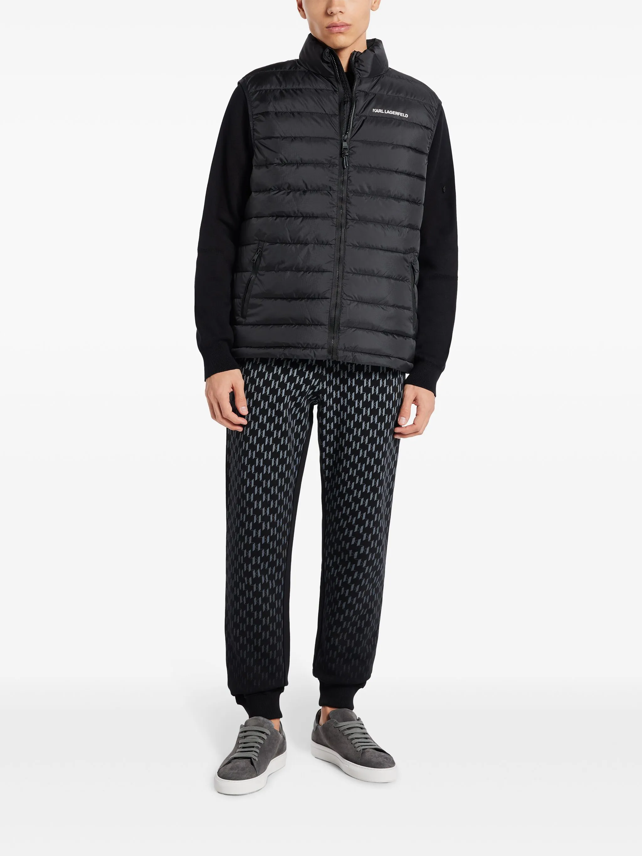 

Легкий стеганый жилет Karl Lagerfeld, черный