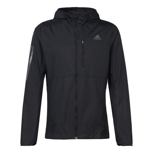 

Куртка adidas OWN THE RUN JKT Running Sports Jacket Coat Male Black, черный