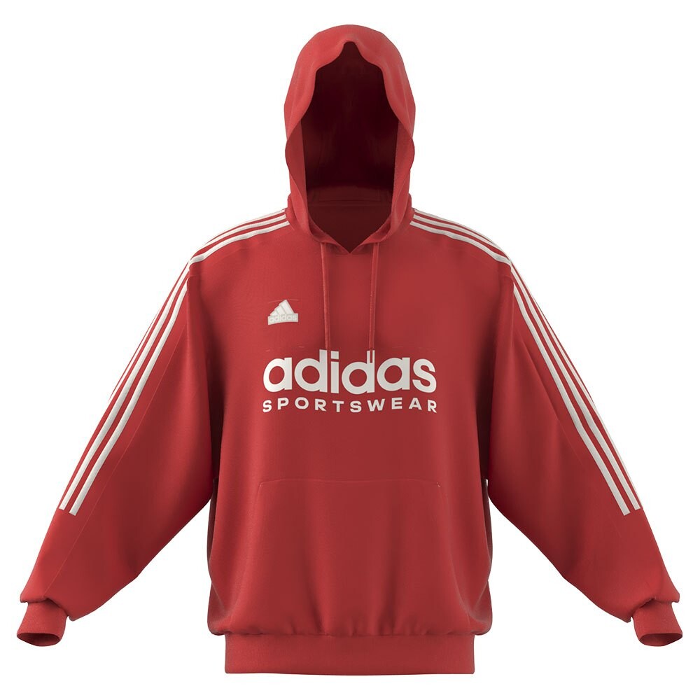 Худи adidas Tiro, красный — фото 3