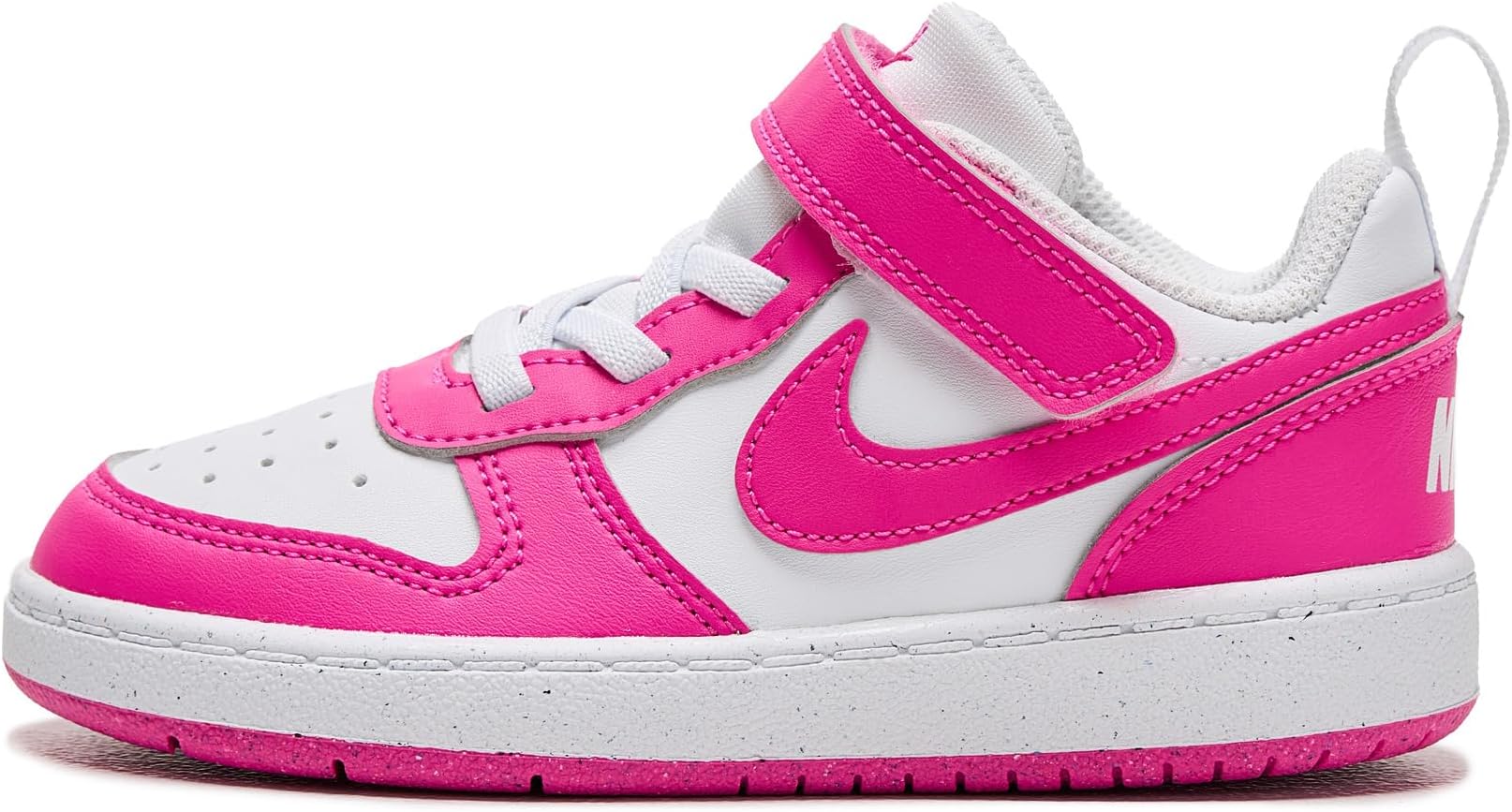 Кроссовки Nike Kids Court Borough Low Recraft, цвет White/Laser Fuchsia — фото 4