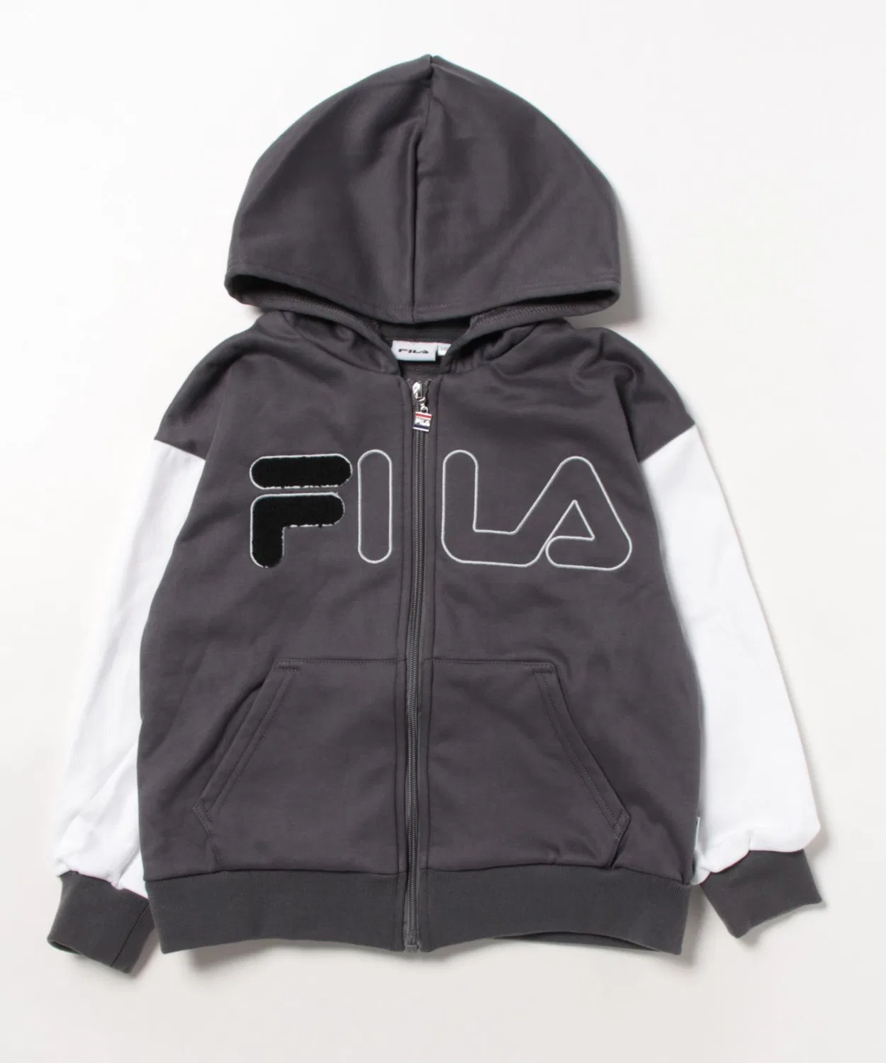 Детская куртка FILA флисовая, тёмно-серый