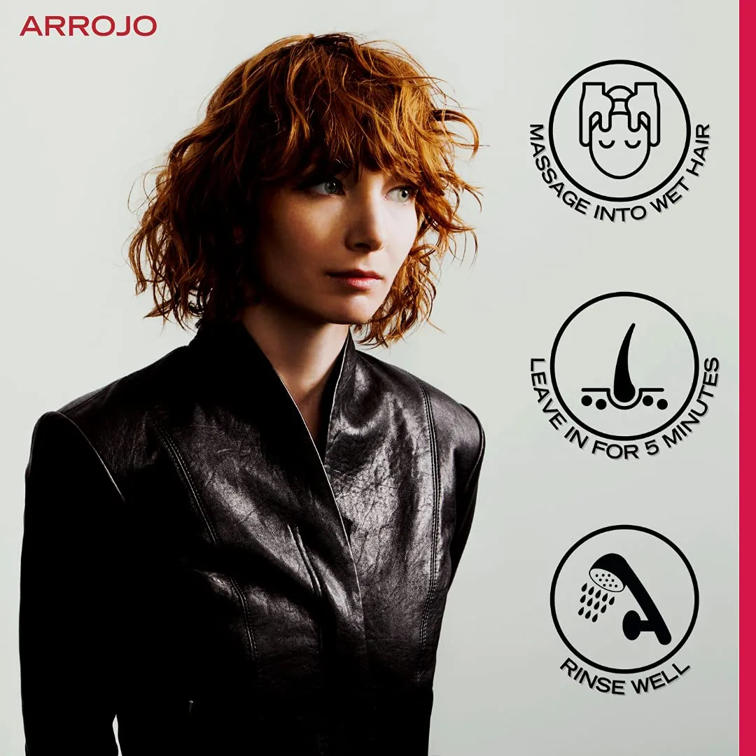 ARROJO Whipped Treatment Hair Color Conditioner - глубокий кондиционер для окрашенных волос, сохраняет блеск и сияние, 213 г, olive — фото 4