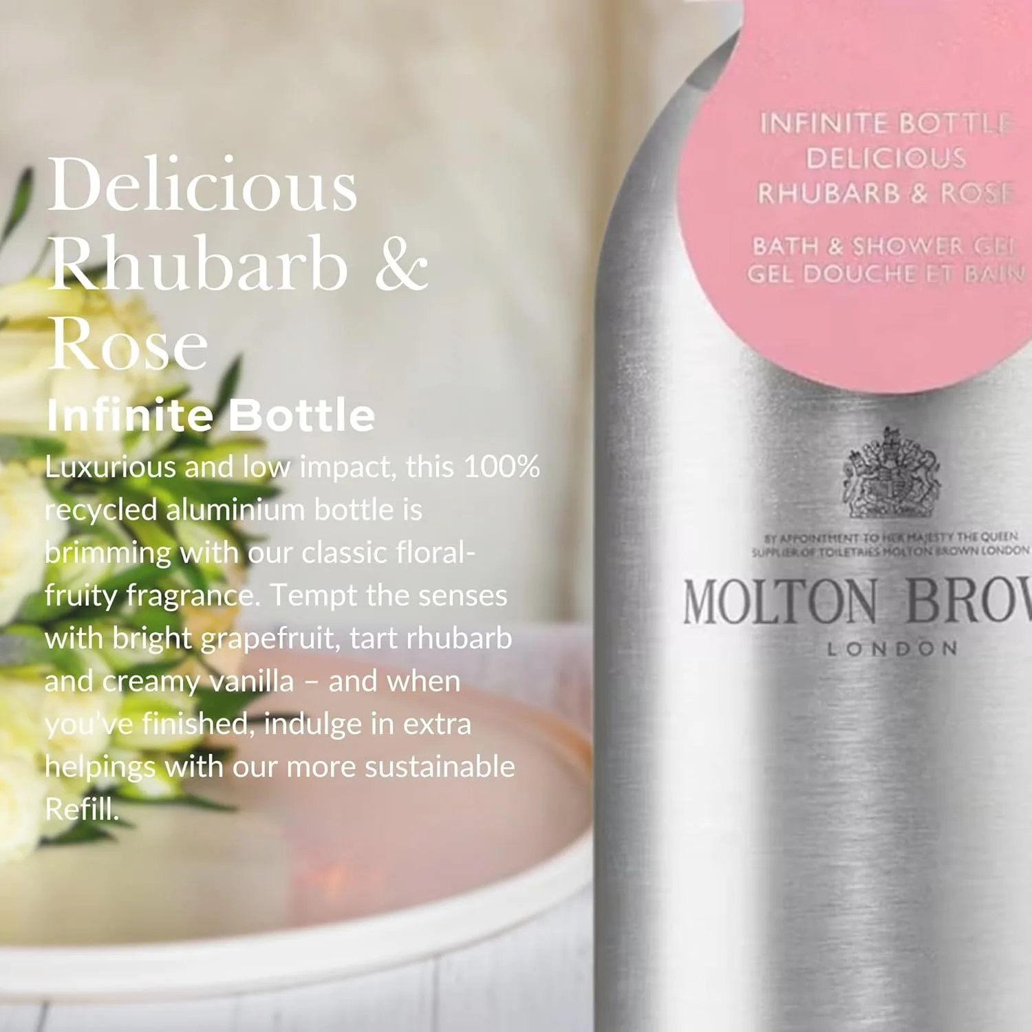 Molton Brown Delicious Rhubarb & Rose Infinite Bottle, Multicolor — фото 2