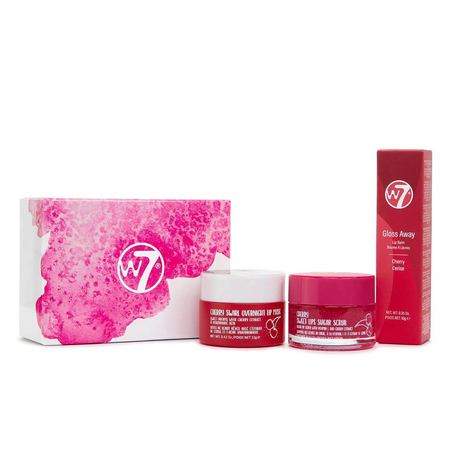 Набор для ухода за губами W7 Sweet Dreams Lip Care Trio, вишня W7, Cherry