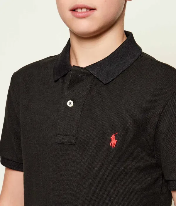 Полюс slim fit Polo Ralph Lauren, черный — фото 4