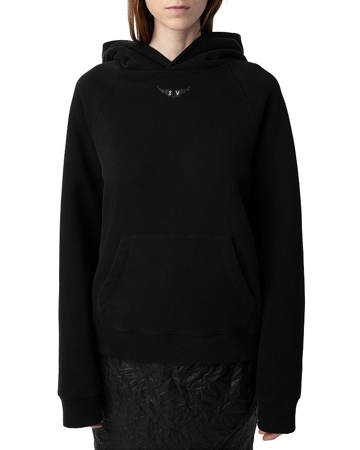 

Толстовка Zadig & Voltaire Georgy Pmo со стразами и крыльями, черный