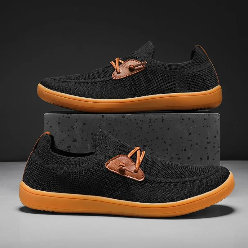Пара летней спортивной обуви, модные удобные ортопедические лоферы большого размера, для пляжного отдыха, отлично подходят для вождения и прогулок Hhhchpm, черный — фото 3
