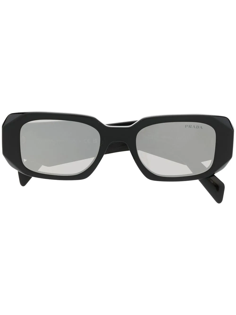 

Солнцезащитные очки в прямоугольной оправе с логотипом Prada Eyewear, черный